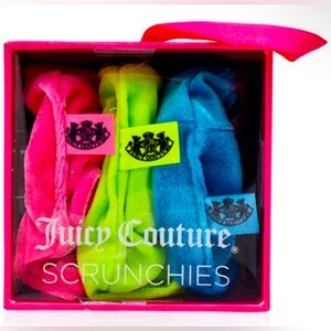 Juicy Couture | Scrunchie Trio in Gift Box - NWT